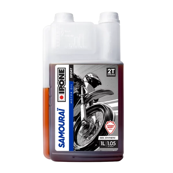 IPONE sintetičko ulje za mešavinu 2T dozer sa mirisom JAGODE Samourai racing 1l